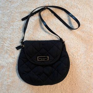 Marc Jacobs Quilted Black Med Sz Crossbody Bag